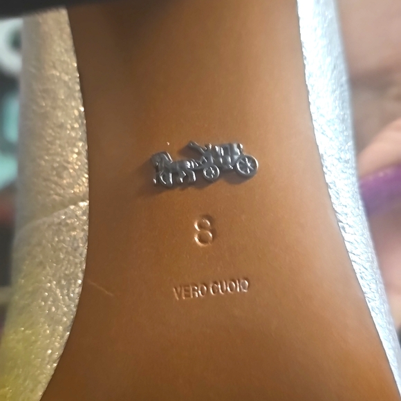 Coach Metallic Silver Pumps - Picture 3 of 3